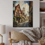 Germany Rothenburg Street II - Wood Wall Art