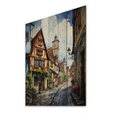 Germany Rothenburg Street II - Wood Wall Art