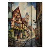 Germany Rothenburg Street II - Wood Wall Art