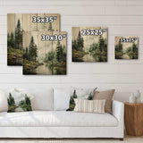 Pine Tree Silent Wilderness - Wood Wall Art