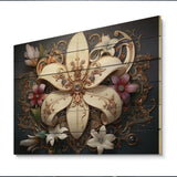 Fleur-De-Lis A Stylized Lilly Flower I - Wood Wall Art