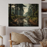 Enchanted Pine Tree Forest - Wood Wall Art