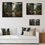 Enchanted Pine Tree Forest - Wood Wall Art