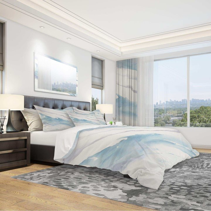 Modern Abstract Drift - Cottage Duvet Cover Set