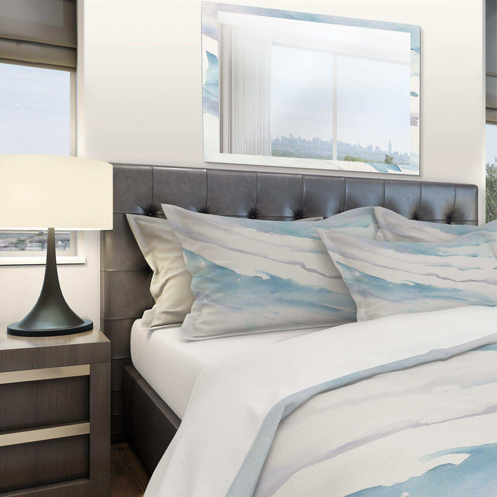 Modern Abstract Drift - Cottage Duvet Cover Set