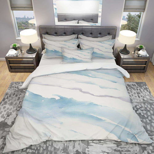 Modern Abstract Drift - Cottage Duvet Cover Set
