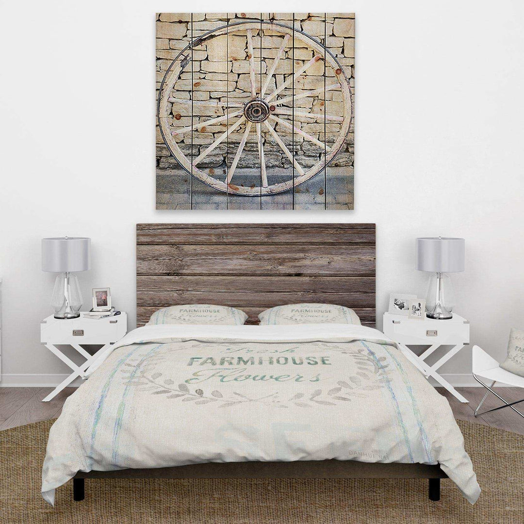 Farmhouse Florals VIII - Quotes and Sayings Duvet Cover Set