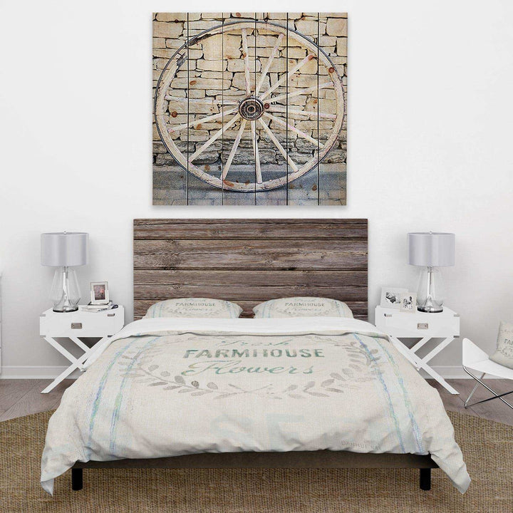 Farmhouse Florals VIII - Quotes and Sayings Duvet Cover Set