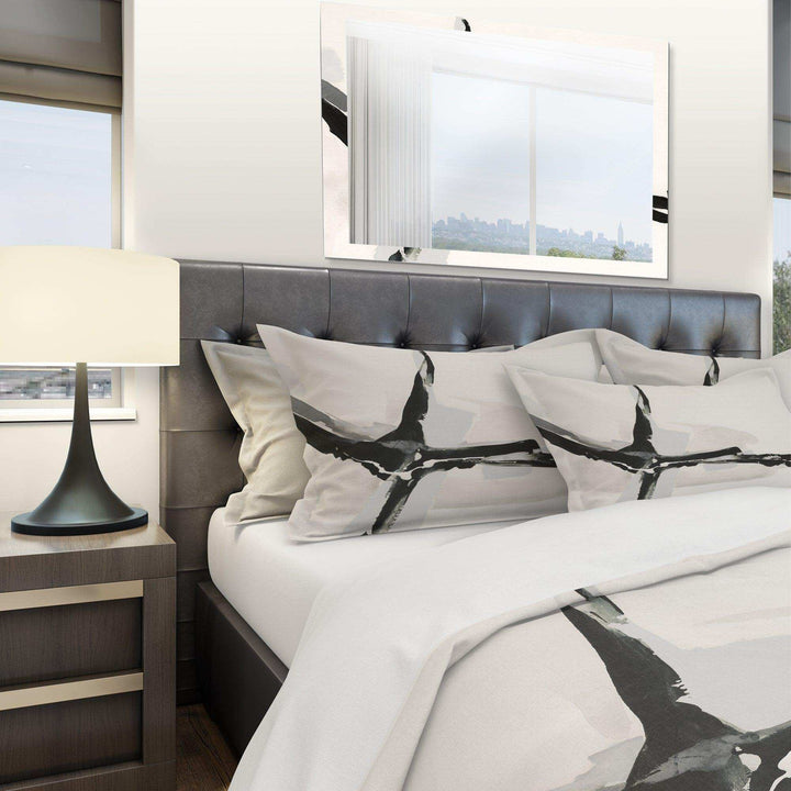 Abstract Neutral I - Geometric Duvet Cover Set