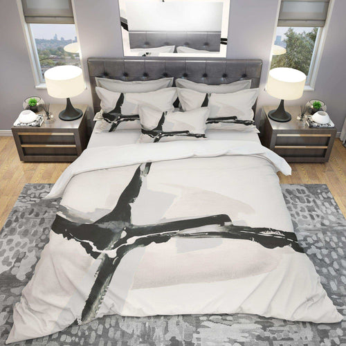 Abstract Neutral I - Abstract Duvet Cover Set