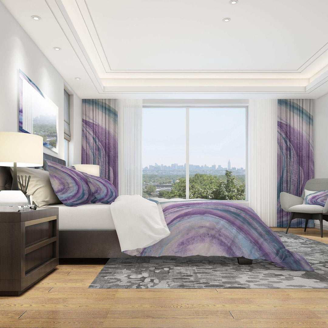 Watercolor Geode I - Geometric Duvet Cover Set