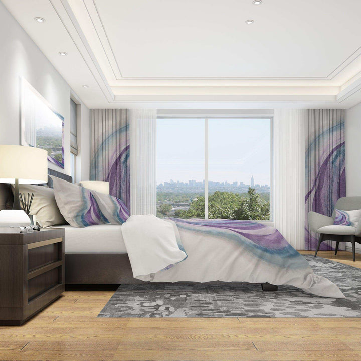 Watercolor Geode II - Geometric Duvet Cover Set