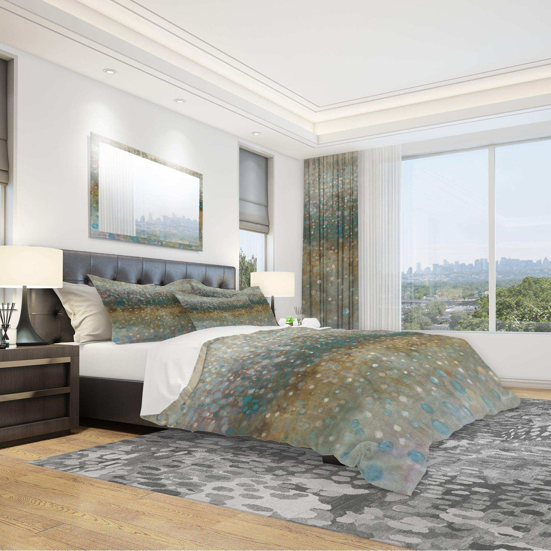 Brown Rain - Abstract Duvet Cover Set