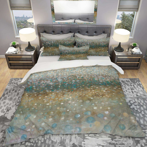Brown Rain - Abstract Duvet Cover Set