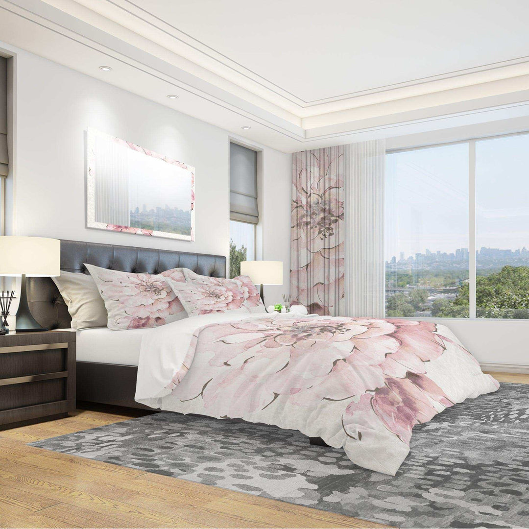 Indigold Shabby Peonies Pink - Floral Duvet Cover Set