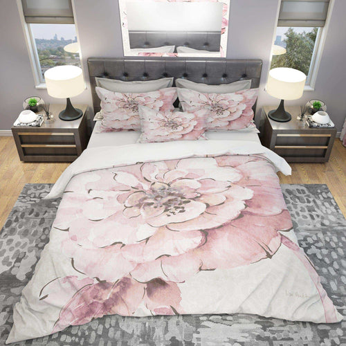 Indigold Shabby Peonies Pink - Floral Duvet Cover Set