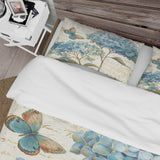butterfly Blue Garden II - Cottage Duvet Cover Set