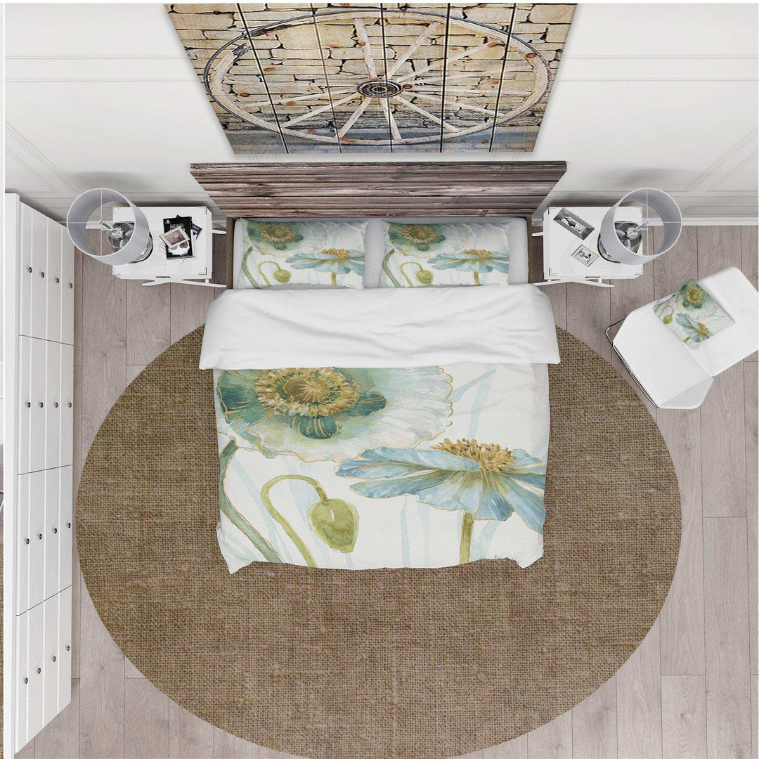 My Greenhouse Cottage Flowers II - Floral Duvet Cover Set