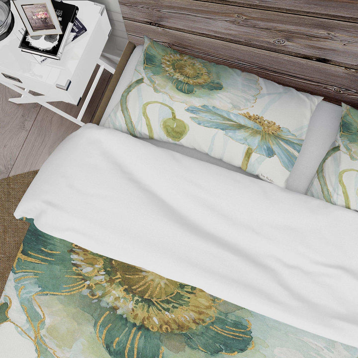 My Greenhouse Cottage Flowers II - Floral Duvet Cover Set