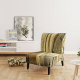 Architectural Detail of Paris in Winter Mid-Century Accent Chair