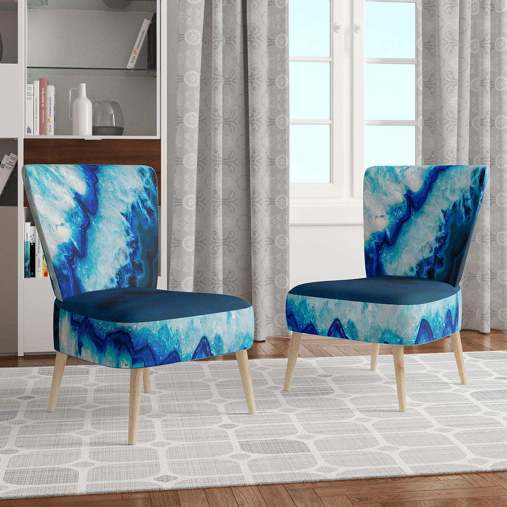Brazilian Thunder Egg Mid-Century Accent Chair