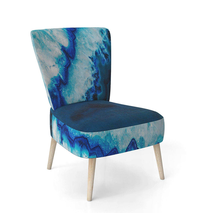 Brazilian Thunder Egg Mid-Century Accent Chair