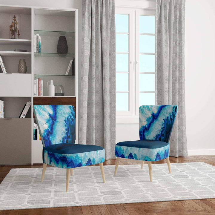 Brazilian Thunder Egg Mid-Century Accent Chair