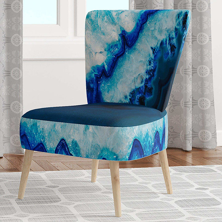 Brazilian Thunder Egg Mid-Century Accent Chair
