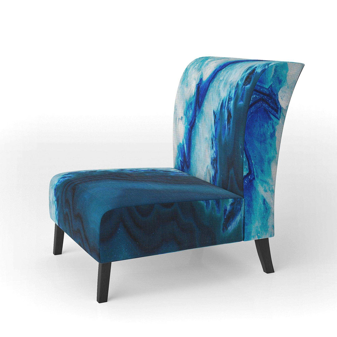 Brazilian Thunder Egg Mid-Century Accent Chair