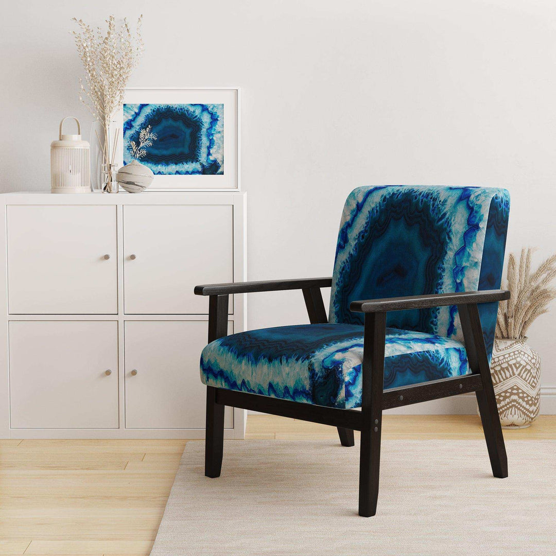 Brazilian Thunder Egg Mid-Century Accent Chair