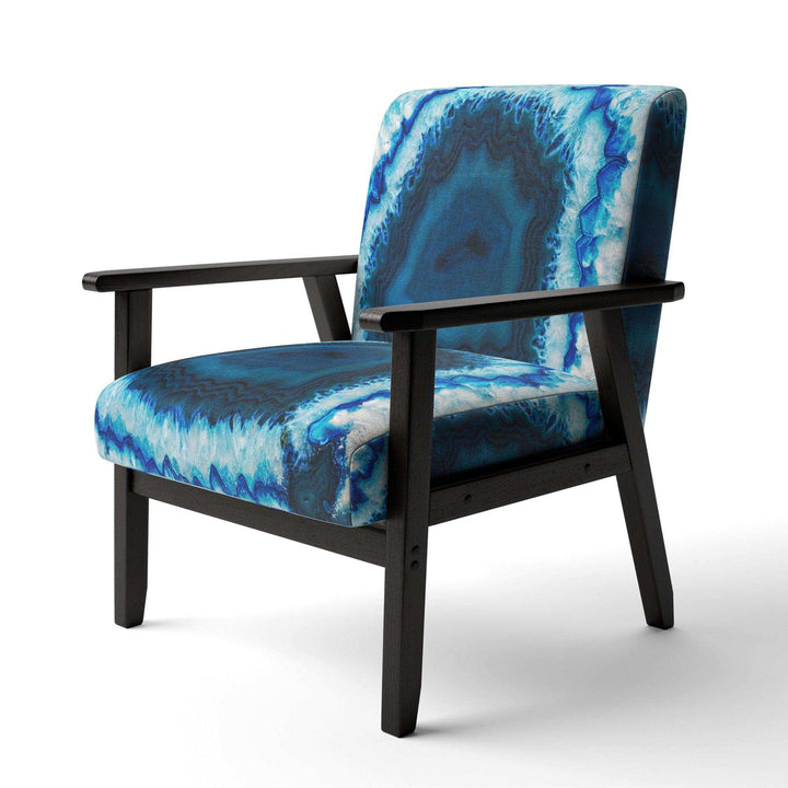 Brazilian Thunder Egg Mid-Century Accent Chair