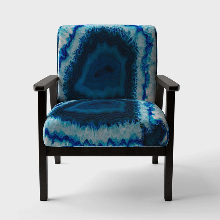 Brazilian Thunder Egg Mid-Century Accent Chair