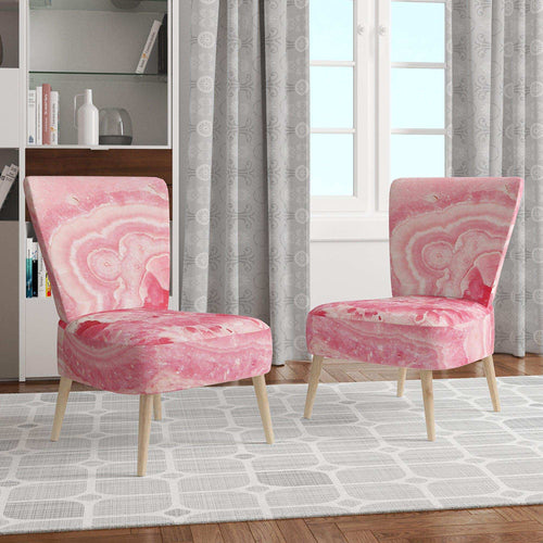 Quartz texture -Stone Photographic on Wrapped Canvas - Modern Accent Chair