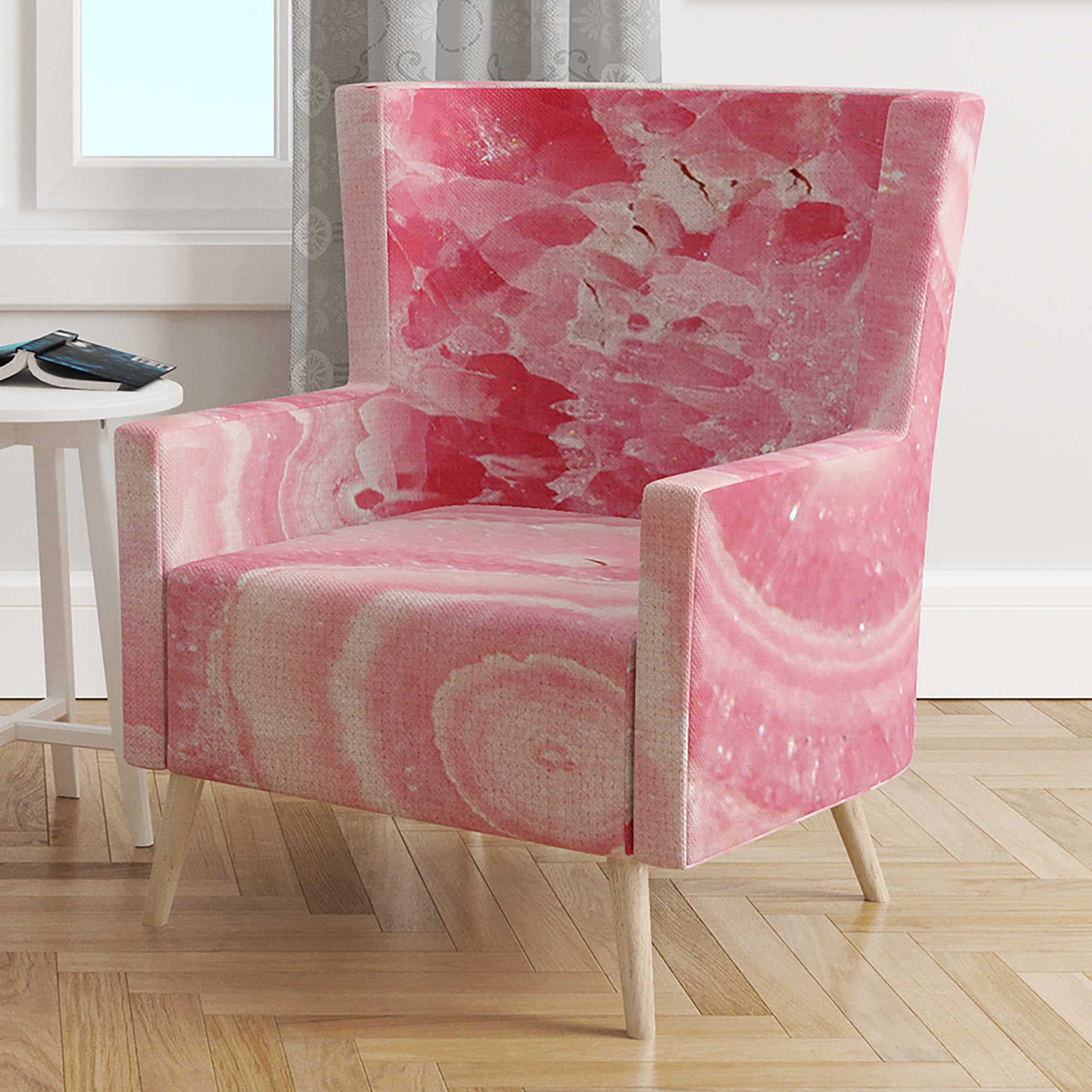 Quartz texture Tranditional Accent Chair