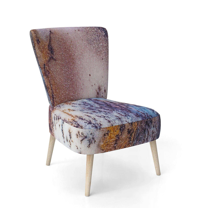 Decorative Stone Moss Agate Close up Tranditional Accent Chair