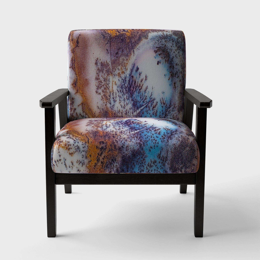 Decorative Stone Moss Agate Close up Tranditional Accent Chair