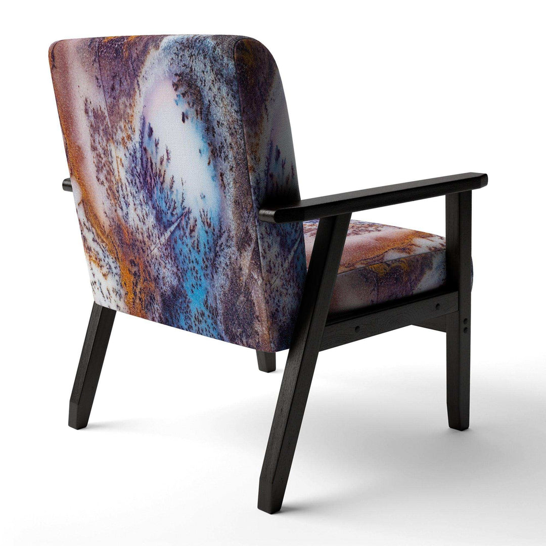 Decorative Stone Moss Agate Close up Tranditional Accent Chair