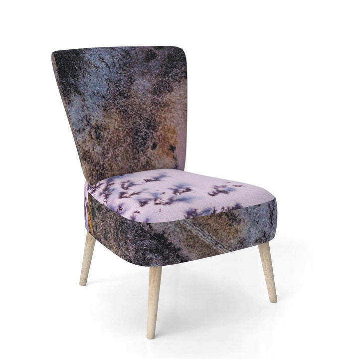 Crystal Dendrite macro Tranditional Accent Chair
