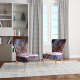 Crystal Dendrite macro Tranditional Accent Chair