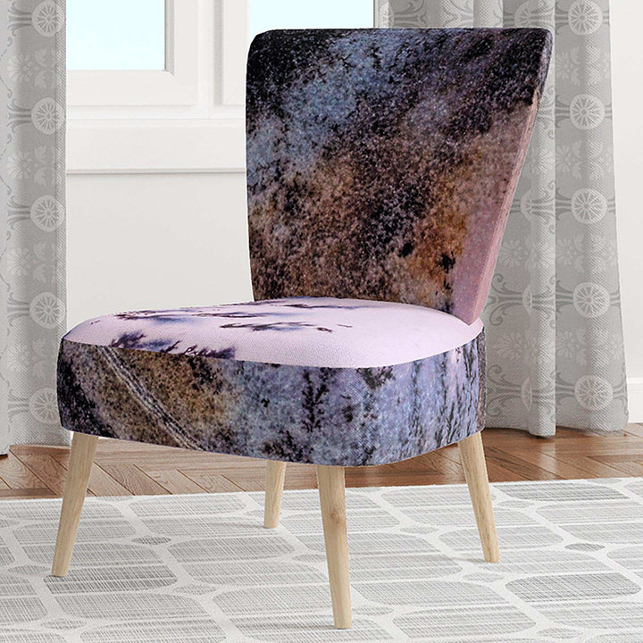 Crystal Dendrite macro Tranditional Accent Chair