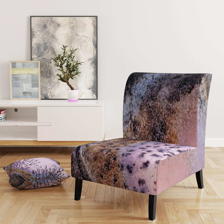 Crystal Dendrite macro Tranditional Accent Chair