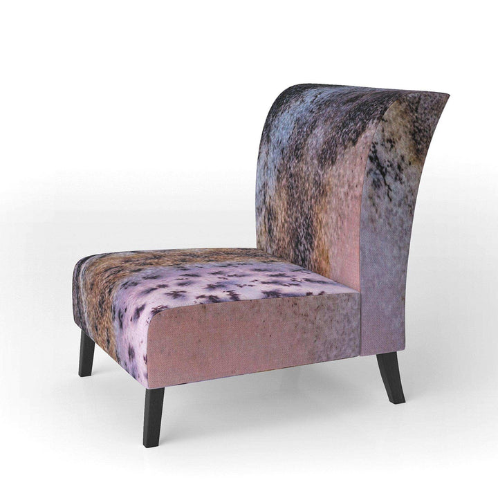 Crystal Dendrite macro Tranditional Accent Chair