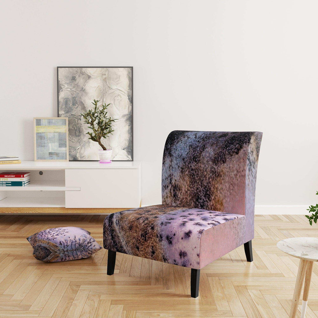 Crystal Dendrite macro Tranditional Accent Chair