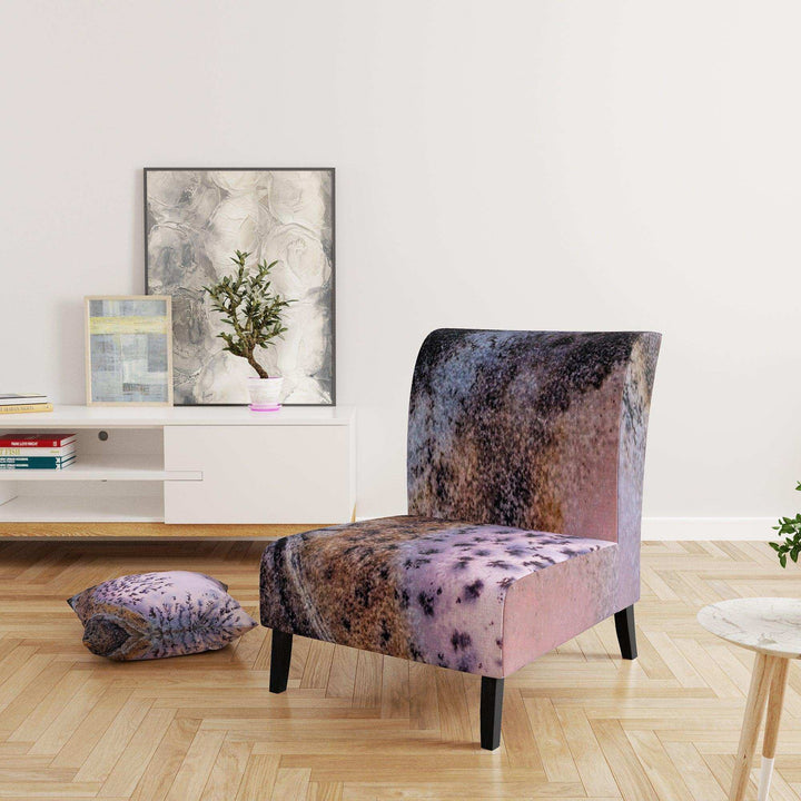Crystal Dendrite macro Tranditional Accent Chair