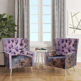 Crystal Dendrite macro Tranditional Accent Chair