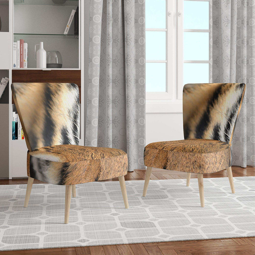 Bengal tiger eyes Modern Accent Chair