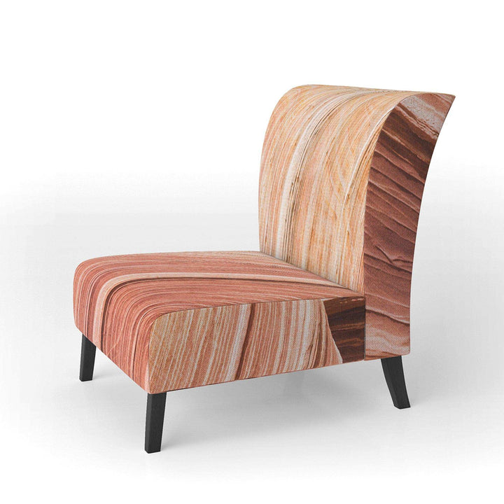 Wave Canyon Modern Accent Chair