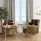 Jesus word cloud in grunge background ReligiousContemporary Accent Chair