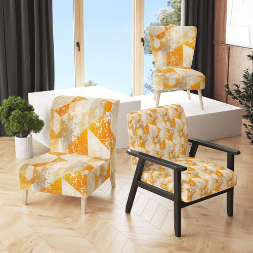 Gold Retro Style Modern Accent Chair
