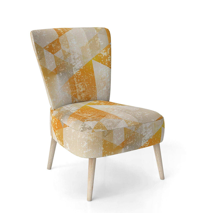 Gold Retro Style Modern Accent Chair